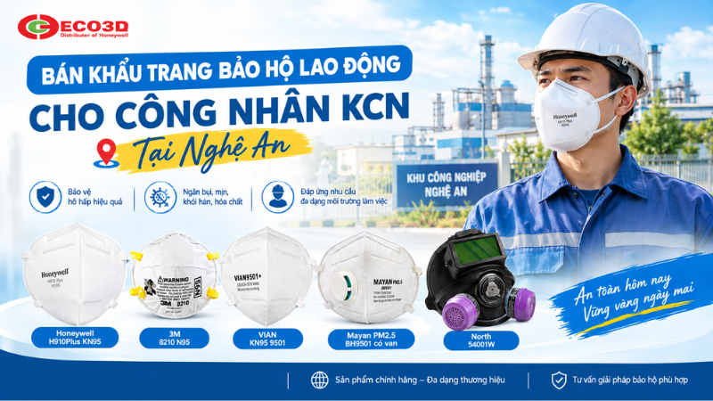 Bán Khẩu Trang Bảo Hộ Lao Động Cho Công Nhân KCN Tại Nghệ An